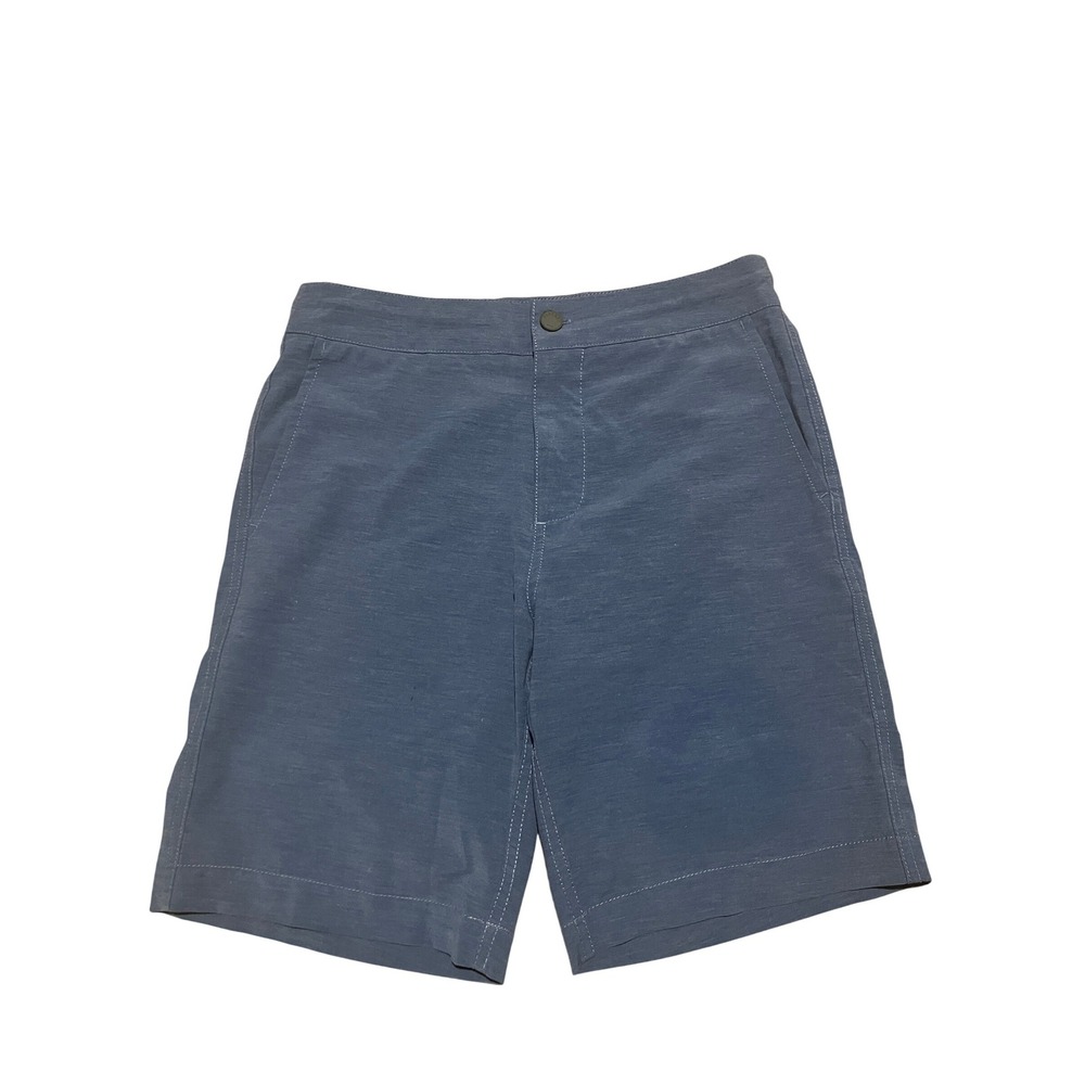Faherty All Day Shorts Mens Blue Hybrid Swim Trunks 7 Inch Inseam Size 31